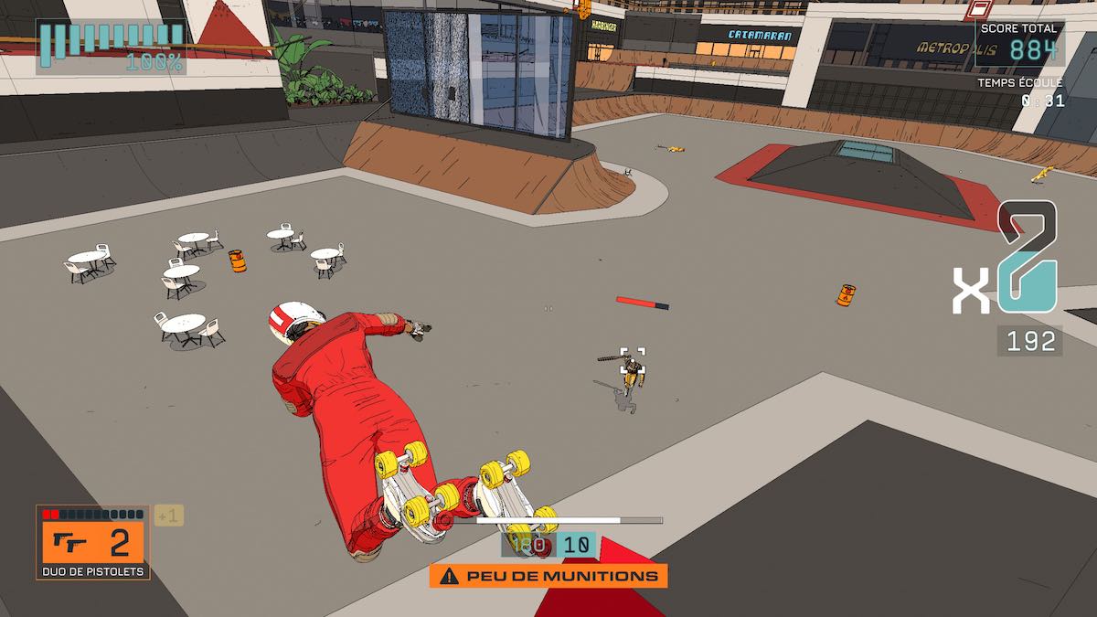 une figure réalisée dans le jeu video rollerdrome