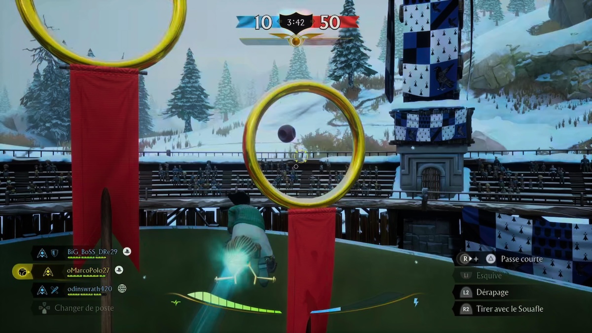 un point marqué dans Harry Potter Champions de Quidditch